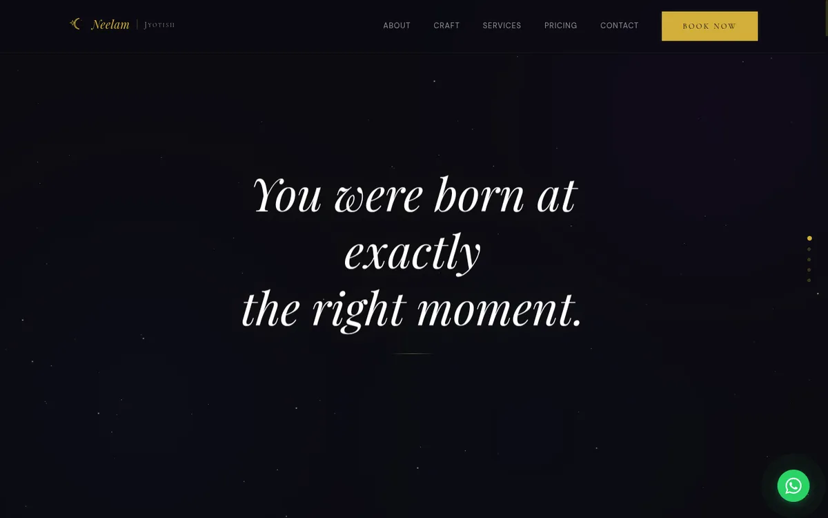 Neelam Jyotish, a Vedic astrology practice site